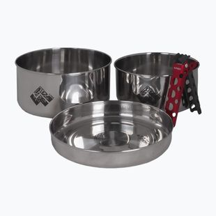Комплект посуду туристичного Alpinus Jukatan 2l, 1,5 л i 0,6 л сталевий
