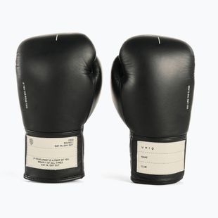 Рукавиці боксерські UNIQ Laced Up technical black