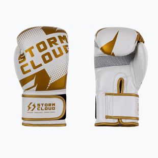 Рукавиці боксерські StormCloud Bolt 3.0 white/gold