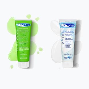 Набір косметичних засобів для тіла TRISWIM гель для видалення хлору 250 мл абрикос/манго + бальзам 251 мл грейпфрут