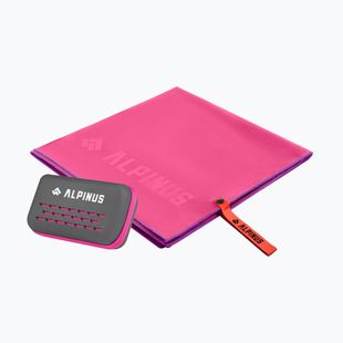 Рушник швидковисихаючий Alpinus Tarifa рожевий