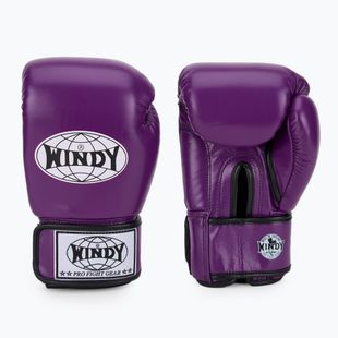 Рукавиці боксерські WINDY Classic Genuine Leather purple