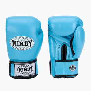 Рукавиці боксерські WINDY Classic Genuine Leather sky blue