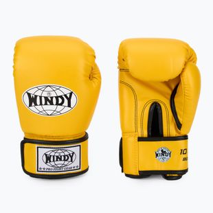 Рукавиці боксерські WINDY Classic Synthetic Leather yellow