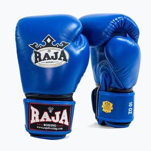 Рукавиці боксерські RAJA BOXING Single Standard Genuine Leather blue