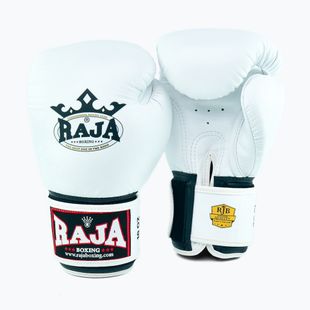 Рукавиці боксерські RAJA BOXING Single Standard Genuine Leather white