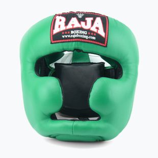 Шолом боксерський RAJA BOXING Genuine Leather green