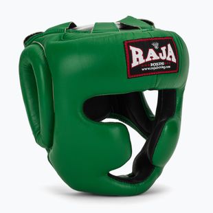 Шолом боксерський RAJA BOXING Genuine Leather green