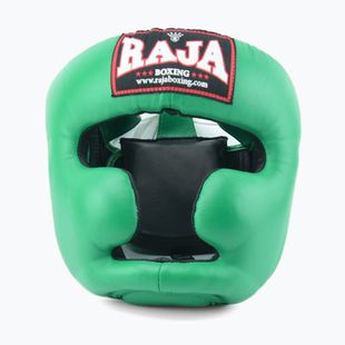 Шолом боксерський RAJA BOXING Semi Leather green