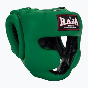 Шолом боксерський RAJA BOXING Semi Leather green
