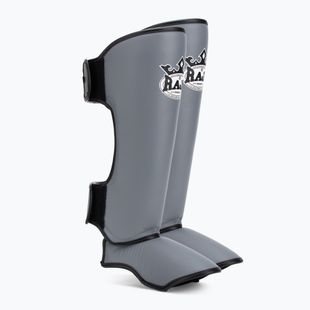 Захист гомілок та стоп RAJA BOXING Lightweight Shin Guards Genuine Leather grey