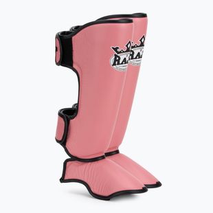 Захист гомілок та стоп RAJA BOXING Lightweight Shin Guards Genuine Leather pink