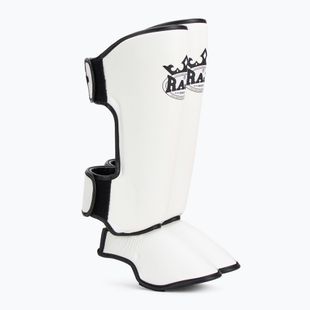 Захист гомілок та стоп RAJA BOXING Lightweight Shin Guards Genuine Leather white