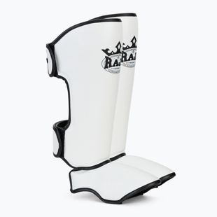 Захист гомілок та стоп RAJA BOXING Lightweight Shin Guards Semi Leather white