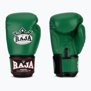 Рукавиці боксерські RAJA BOXING Single Semi Leather green