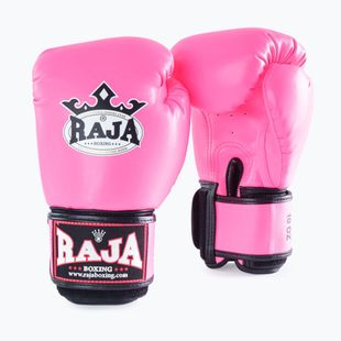 Рукавиці боксерські RAJA BOXING Single Semi Leather pink