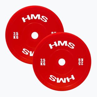 Гиря олімпійська HMS TPP02 2 x 2,5 кг червона