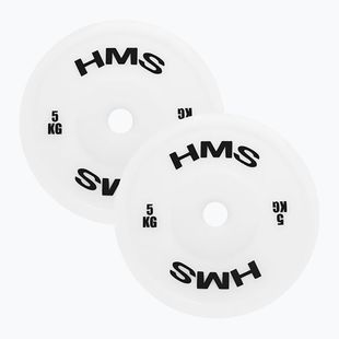 Гиря олімпійська HMS TPP05 2 x 5 кг біла