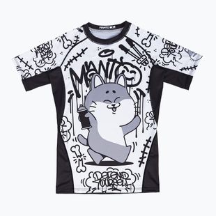 Рашгард чоловічий MANTO Debza білий/чорний