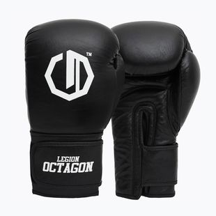 Рукавиці боксерські Octagon Legion Authority black/white
