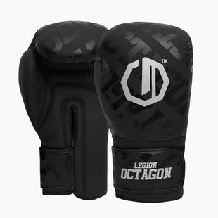 Рукавиці боксерські Octagon Legion Eclipse black/silver