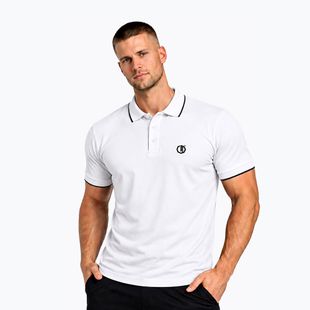Футболка поло чоловіча Octagon Legion Tipped Small Logo 3D Polo white