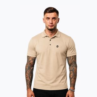 Футболка поло чоловіча Octagon Legion Small Logo 3D Polo beige