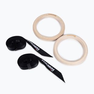 Кільця дерев'яні гімнастичні з ременями THORN FIT 301637