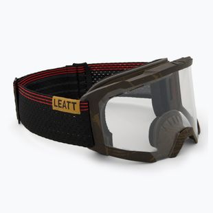 Велосипедні окуляри Leatt Velocity 4.0 MTB X-Flow дерев'яні/прозорі