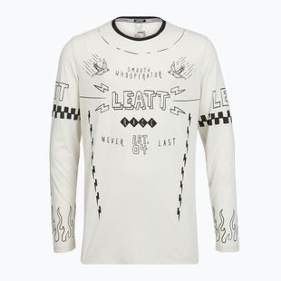 Лонгслів велосипедний чоловічий Leatt MTB Gravity 3.0 cream white