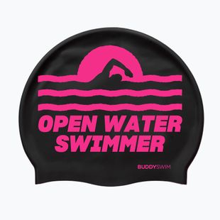 Шапочка для плавання BuddySwim OWS Silicone black / pink