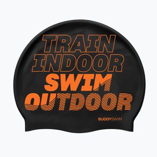 Шапочка для плавання BuddySwim TSO Silicone black / orange