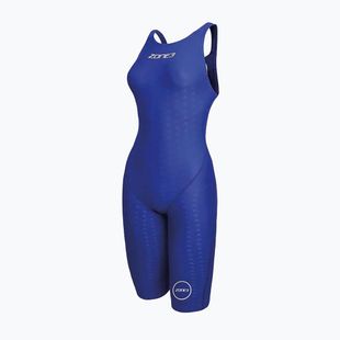 Купальник суцільний жіночий ZONE3 Performance Speed Kneeskin blue/white