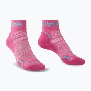 Жіночі трекінгові шкарпетки Bridgedale Hike Ultralight Performance Ankle pink