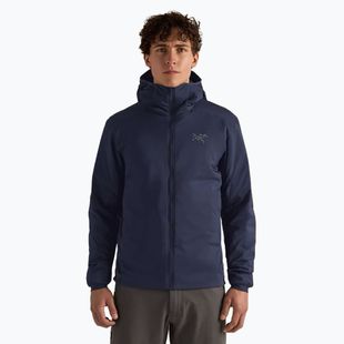 Чоловіча утеплена куртка Arcteryx Atom Hoody чорний сапфір