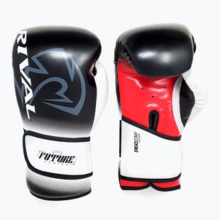 Рукавиці боксерські Rival RS-FTR Future Sparring black/white/red