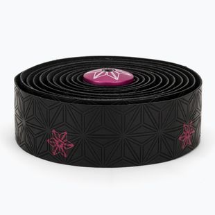 Обмотка керма SUPACAZ Super Sticky Kush Galaxy neon pink/pink star plugs