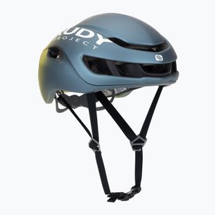 Шолом велосипедний Rudy Project Nytron blue avio/apple green metal matte