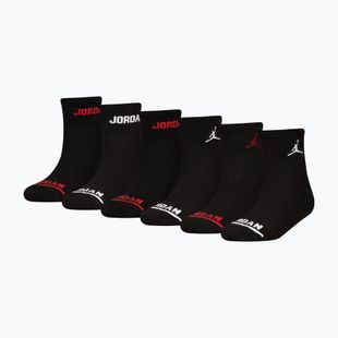 Skarpetki dziecięce Nike Jordan Legend Ankle Quarter 6 pack black