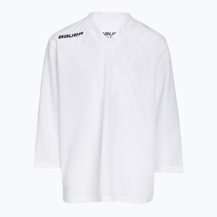 Лонгслів хокейний дитячий Bauer Flex Practice Jersey Jr white