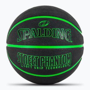 М'яч баскетбольний Spalding Phantom чорний/зелений розмір 6