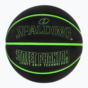 М'яч баскетбольний Spalding Phantom чорний/зелений розмір 6