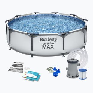 Басейн Bestway Steel Pro Max Pool Set 305 x 76 см сірий