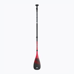 Весло для SUP з 3 частин Aqua Marina CARBON PRO чорно-червоне B0303015