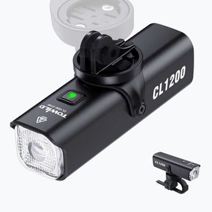 Ліхтарик велосипедний передній Towild CL1200 black