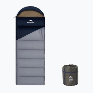 Спальний мішок Naturehike U450 Sunny Day Left navy blue/ligth blue