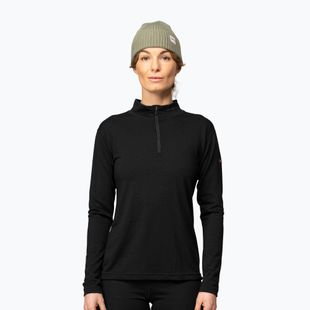 Кофта термоактивна жіноча Devold Breeze Merino 150 Zip Neck black