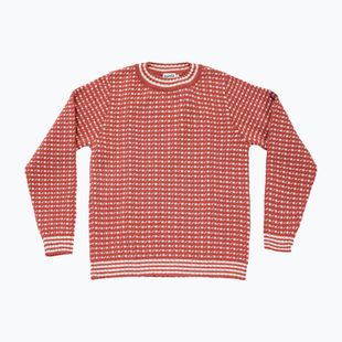 Светр Devold Islender Refined marsala/offwhite