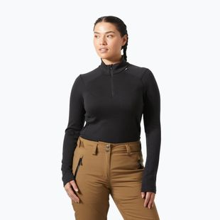 Кофта термоактивна жіноча Helly Hansen Lifa Merino Midweight 1/2 Zip black