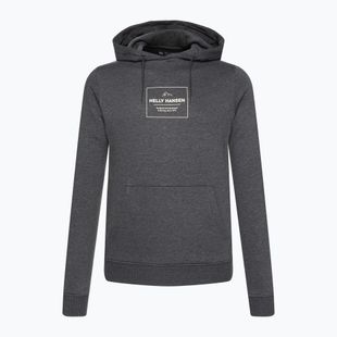 Чоловічий трекінговий світшот Helly Hansen F2F Organic Cotton Hoodie меланж чорного дерева